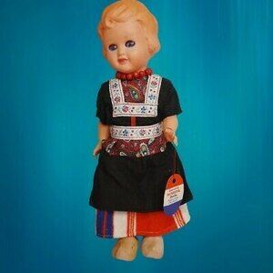Vtg Genuine Rozetta Doll Amsterdam Holland Souvenir Dolls of the World